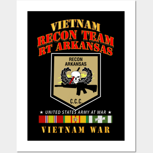 Recon Team - RT Arkansas - Vietnam War w VN SVC Posters and Art